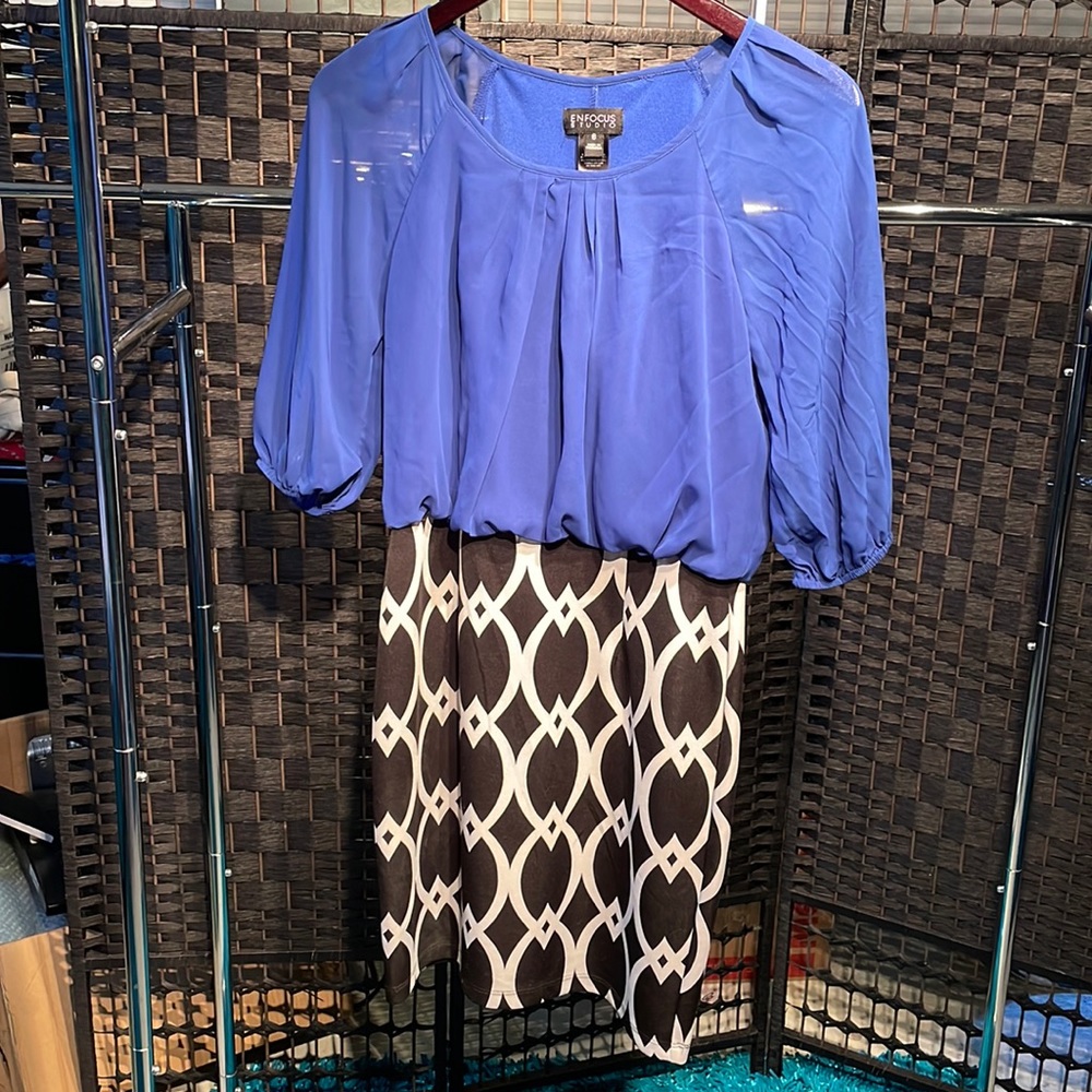 Enfocus studios size 6 professional casual dress mid length